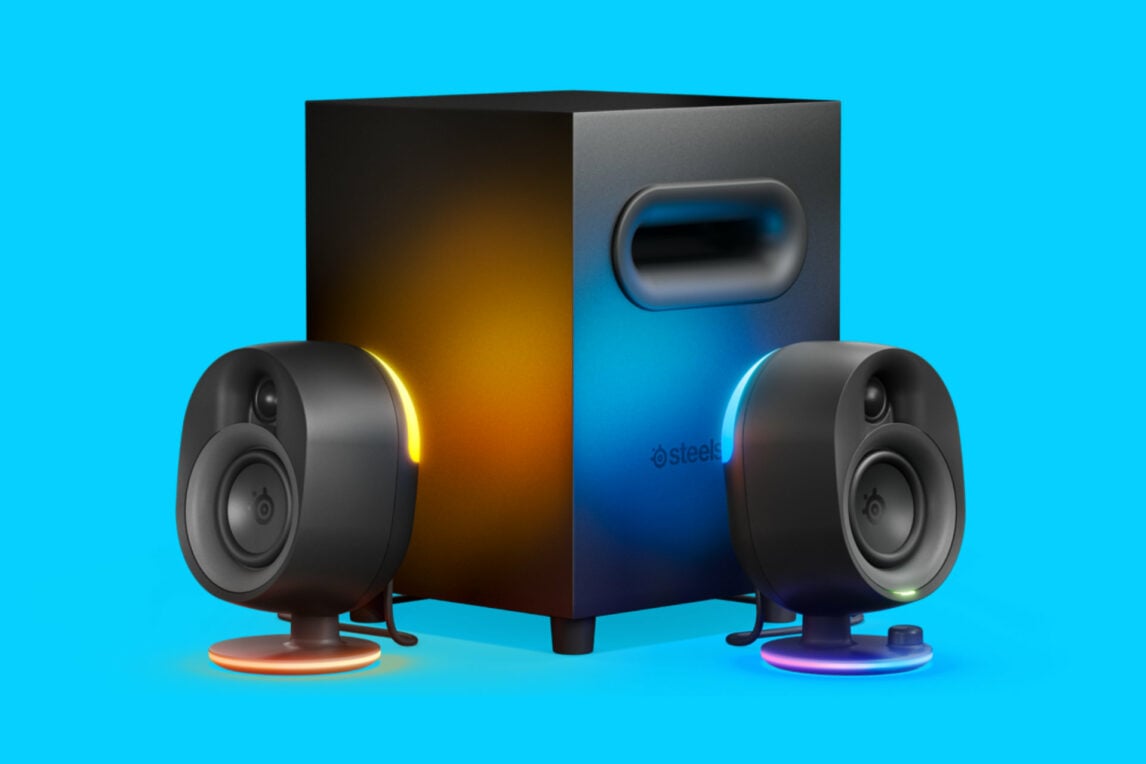 【箱有美品】SteelSeries Arena7 SteelSeries Arena 7 RGB Gaming Speakers with Powerful Subwoofer