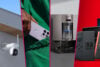 Black Friday collage of a security camera, phone, robot vacuum, and a Nintendo Switch 2