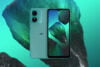 HMD Aura 2 aqua background