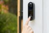 Arlo video doorbell pressed