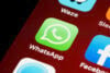 WhatsApp icon on a phone