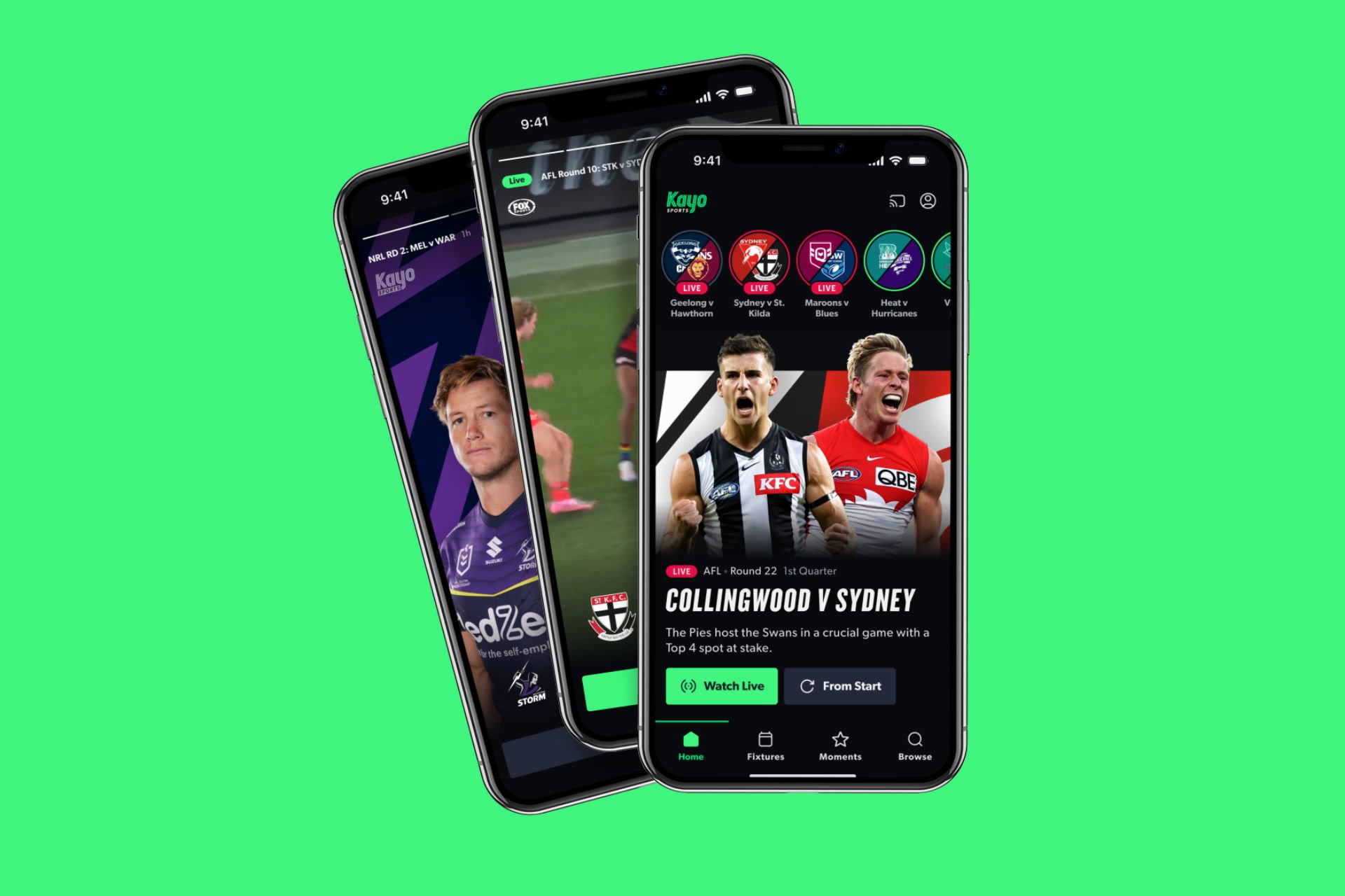 Major Kayo Sports update gives app the TikTok treatment