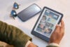 Kindle Colorsoft held in hand