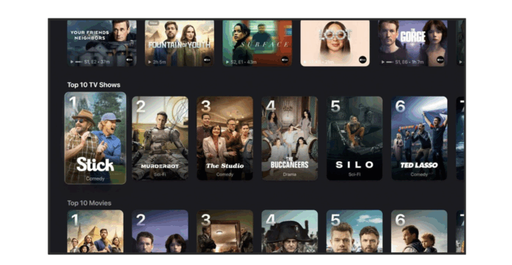 TVOS26 interface