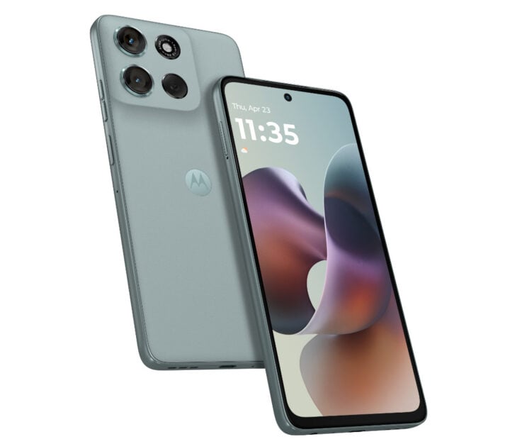 Motorola Moto G56 5G front and back grey