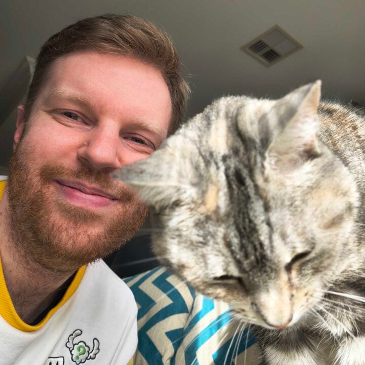 Selfie with cat