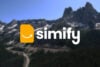 Simify logo with Washington Pass background