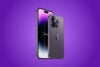 iPhone 14 Pro purple background