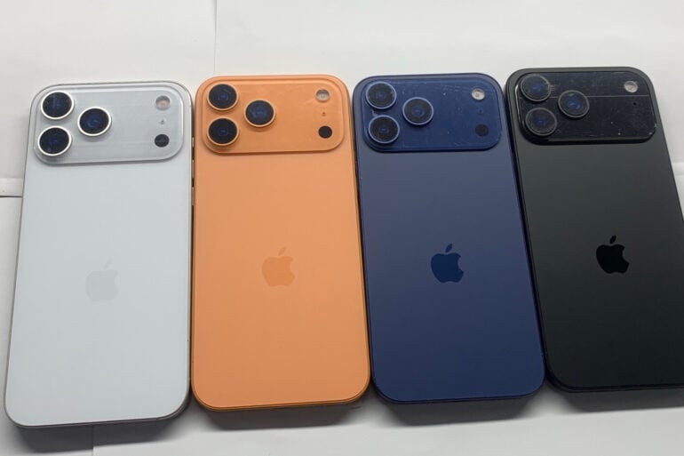 iPhone 17 Pro colours mockup Sonny Dickson