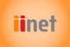 iiNet logo on orange background