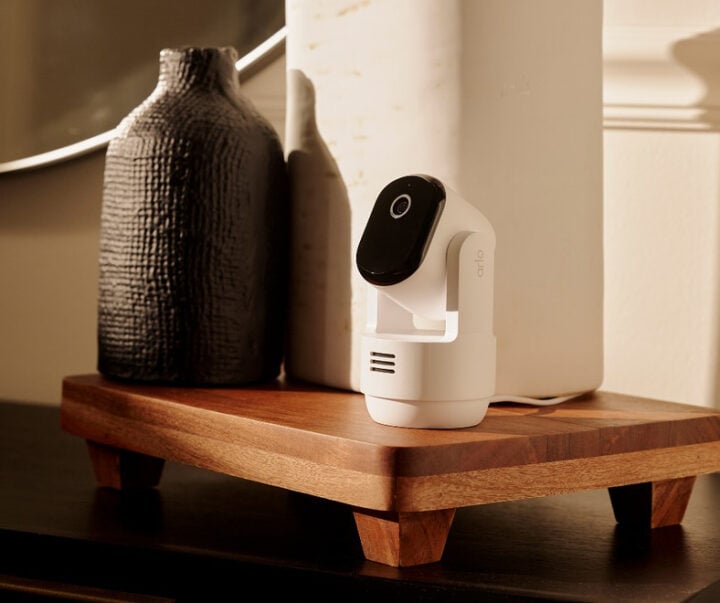 Arlo Essential Pan Tilt camera indoors lifestyle
