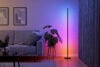 Nanoleaf Matter Smart Floor Lamp in corner of living room