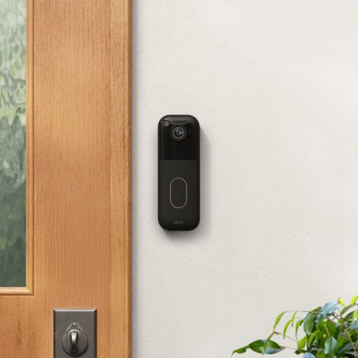 Blink Video Doorbell attached outdoors