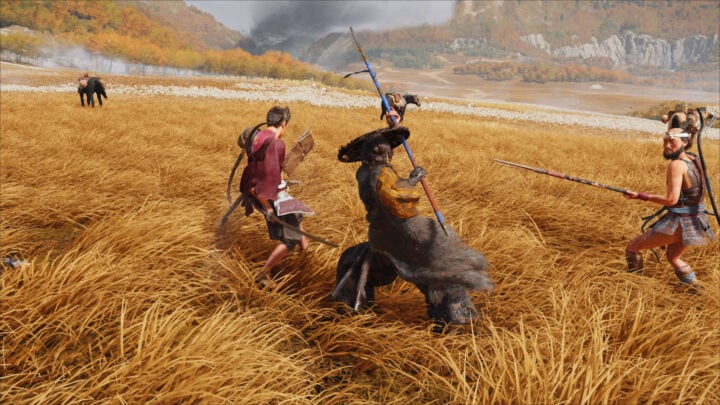 Ghost of Yotei combat in fields