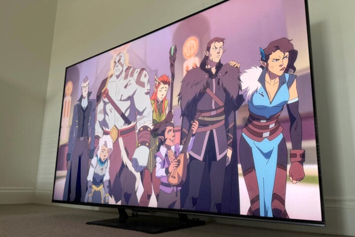 Hisense U7QAU TV playing Vox Machina