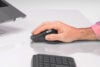 Logitech MX Master 4 mouse with model hand