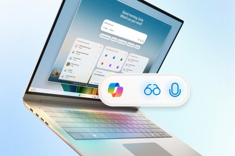 Microsoft Copilot AI laptop
