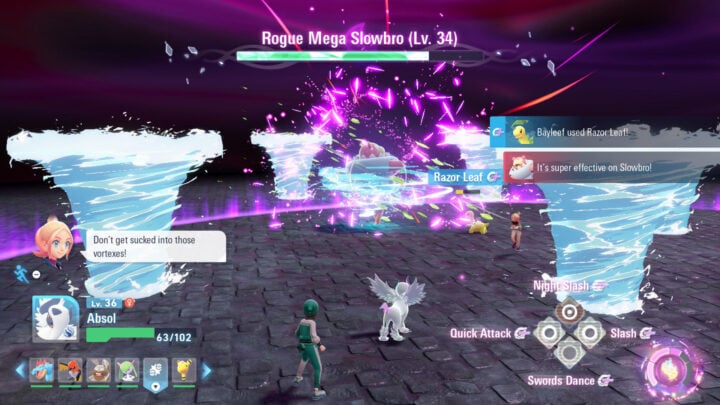 Pokemon Legends Z-A Mega Slowbro fight