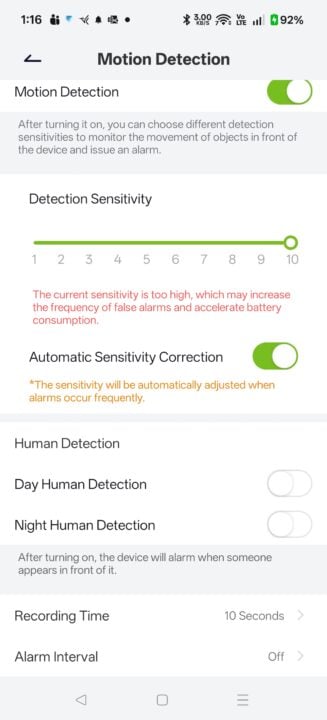 Automatic sensitivity correction