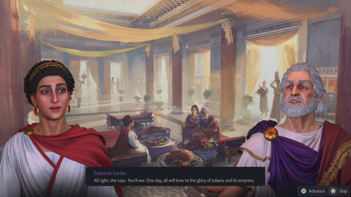 Anno 117 PAX Romana screenshot dialogue