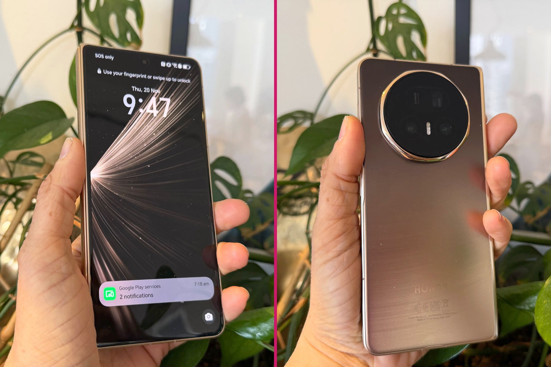 I tried the Honor Magic V5, a foldable with an unusual world record