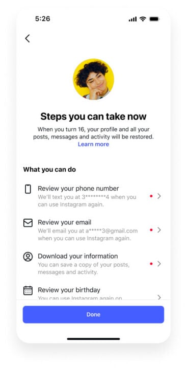 Meta Instagram social media ban instructions