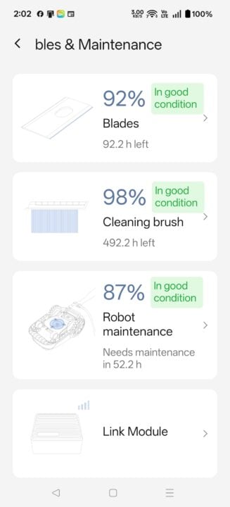 Mova 1000 Maintenance