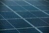 Solar panels close up stock image