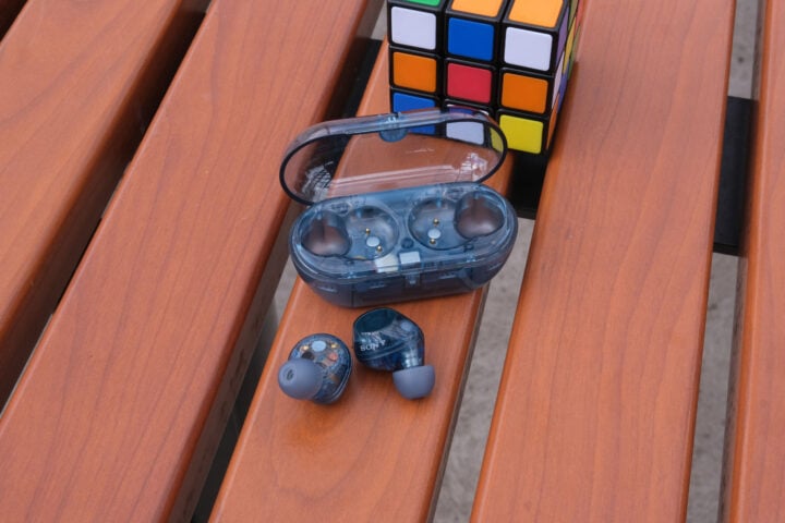 Sony WF-C710N earbuds with charging case