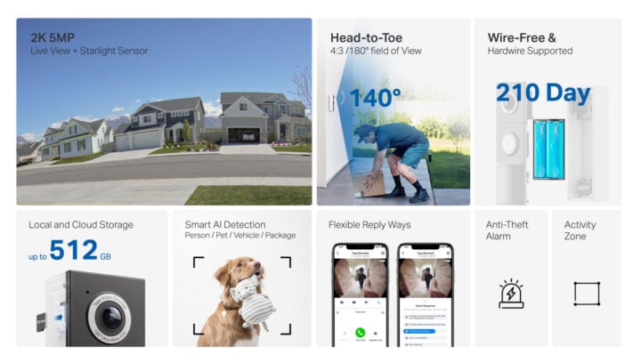 Tapo D235 Smart Doorbell features