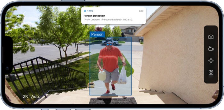 Tapo Smart Doorbell person detection