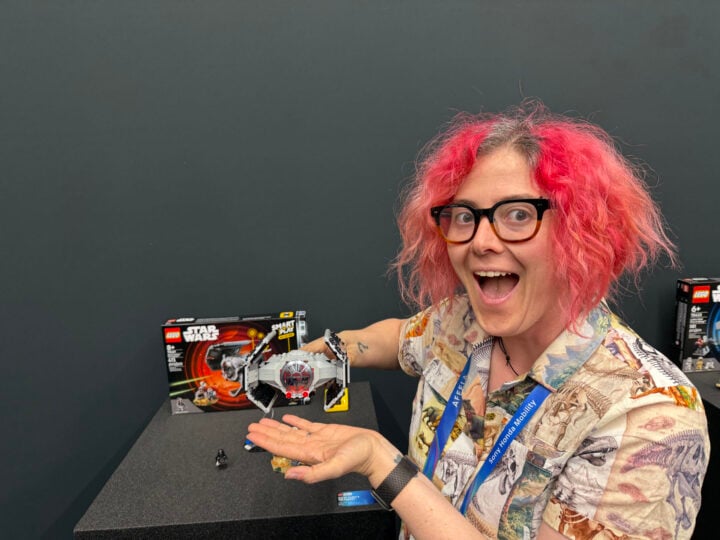 Alice with Lego Smart TIE Fighter