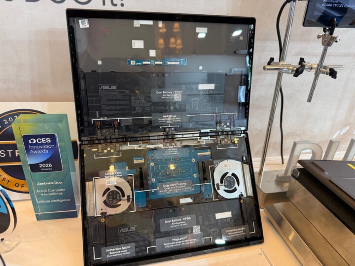 Asus Zenbook Duo 2026 internals