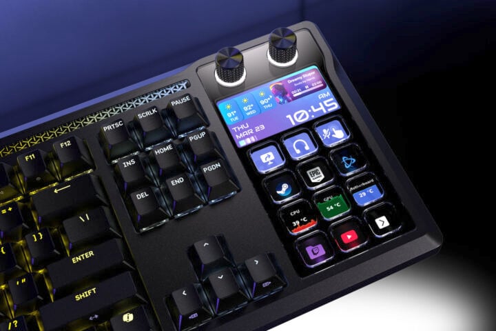 Corsair Galleon 100 SD keyboard Stream Deck keys