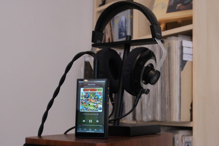 FiiO M21 with headphones