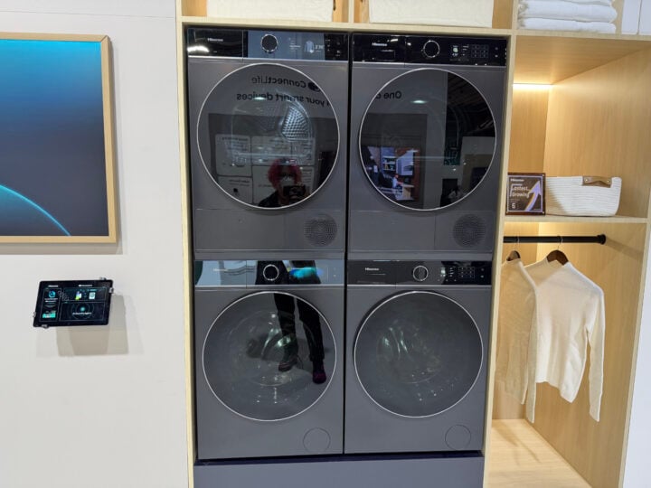 Hisense Series 9 washing machines at CES 2026