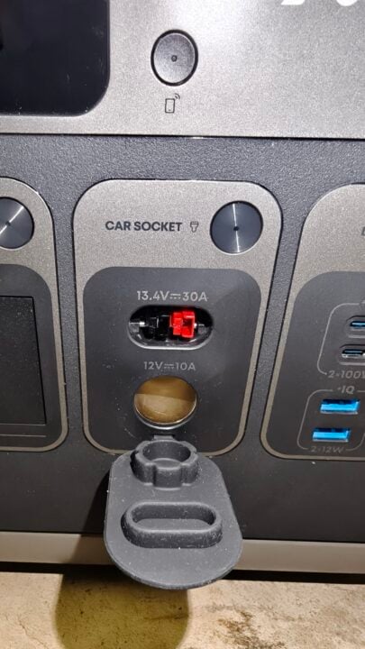 30 Amp Anderson socket and cig lighter socket