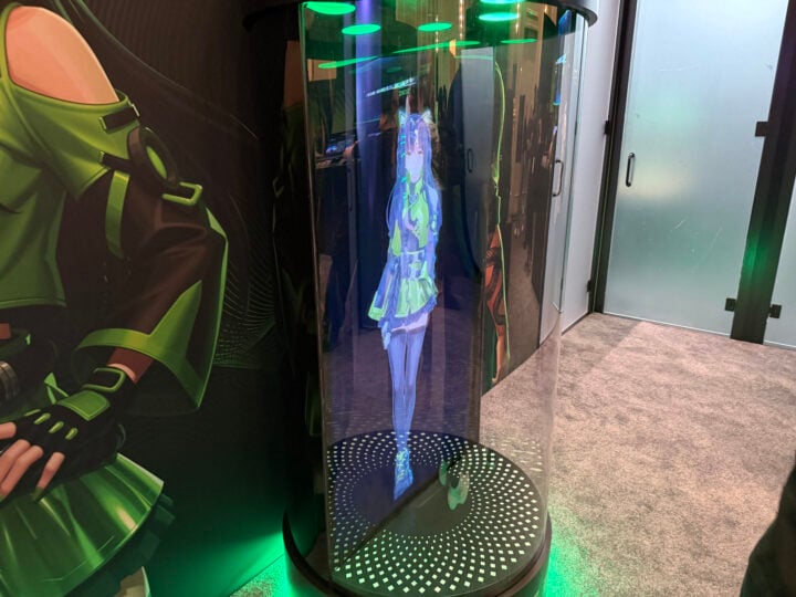 Razer anime hologram at CES 2026
