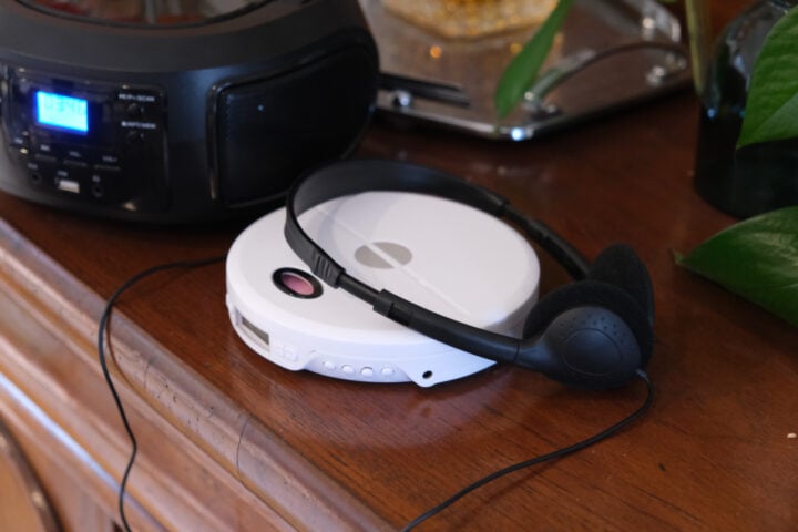 Anko CD player with Laser CD player in background