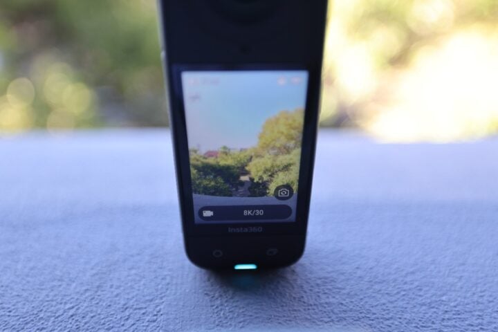 Insta360 X5's screen