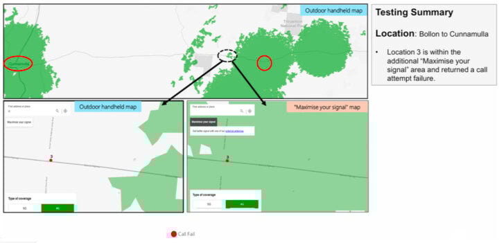 TPG Telecom Telstra test Bollon