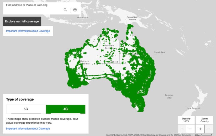 Telstra full coverage map