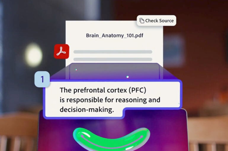 Student Spaces lets you quickly create study materials in Acrobat