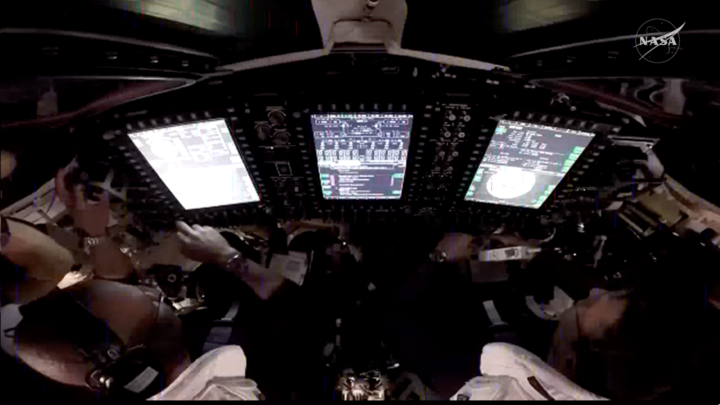 Youtube streaming view of the Atremis II mission on Nasa's channel.