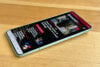 Motorola Edge 70 face up on wooden surface