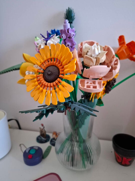 Photo of a Lego flower set
