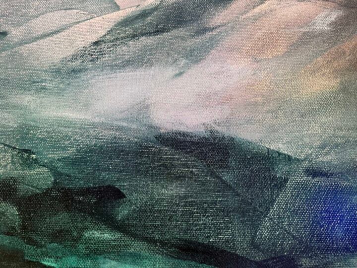 Samsung S95H OLED TV close up art