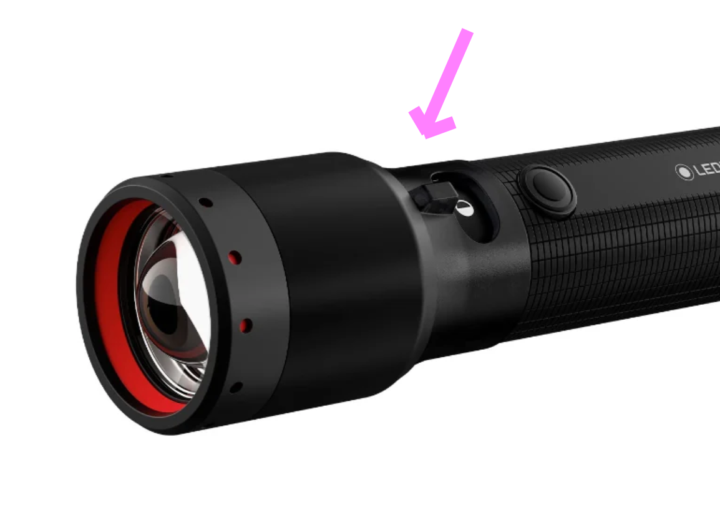 Ledlenser Mode select ring and button