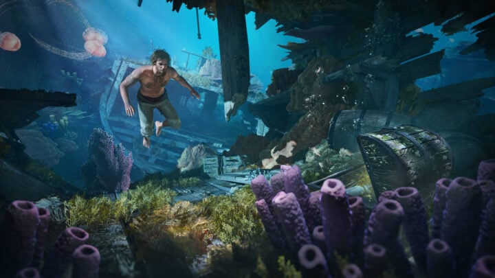 Assassin's Creed Black Flag Resynced screenshot Kenway underwater