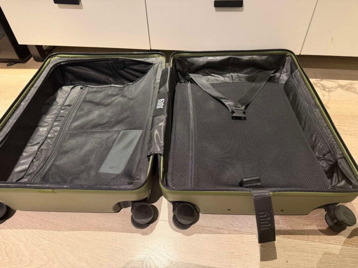 July Checked CaseSafe inside bag view